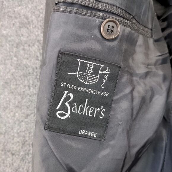 Ermenegildo Zegna Wool Blazer Jacket Mens Size 48 Gray 3 Button Pockets - Picture 13 of 14